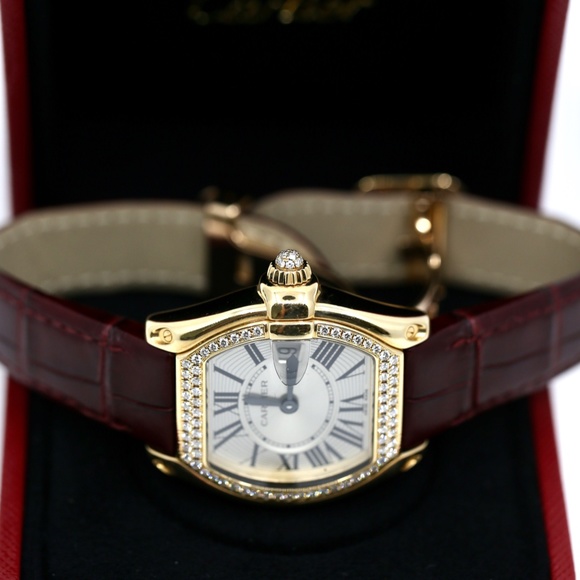 Cartier Roadster 18k Gold & Diamonds Watch - Picture 5 of 16